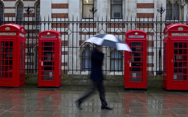 London rain