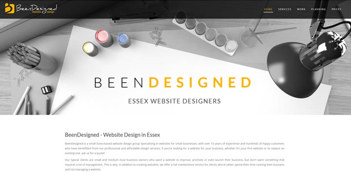 BeenDesigned - website design in Essex