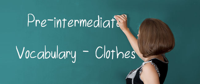A2 Vocabulary - Clothes