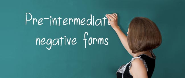 A2 Negative Forms